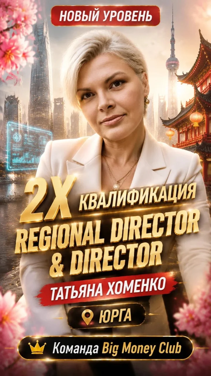 Татьяна Хоменко — 2X Regional Director и Director, Юрга